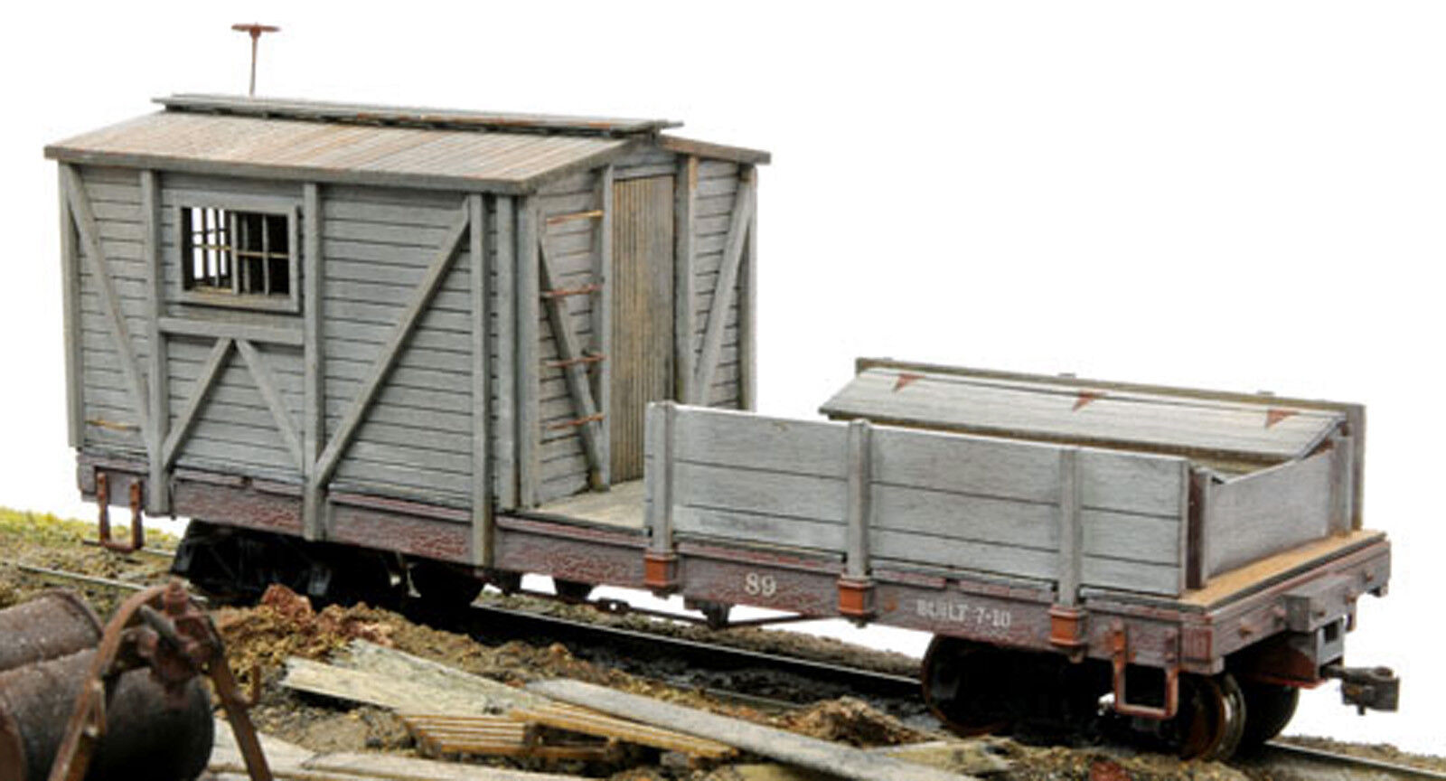 BANTA MODELWORKS WOOD TOOLCAR CONVERSION On30 Model Railroad Laser Kit BMT2136