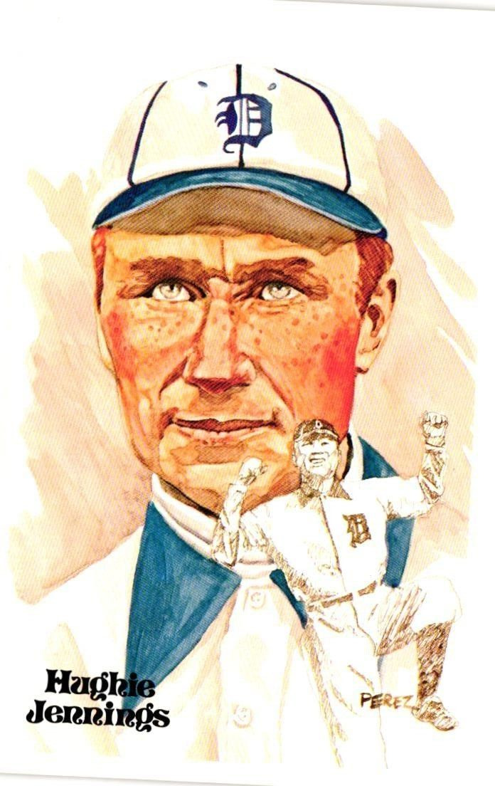 Hughie Jennings 1980 Perez-Steele Baseball Hall of Fame Limited Edition Postcard