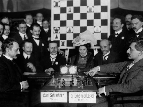 Emanuel Lasker chess player Germany chess world championship b- 1910 Old Photo