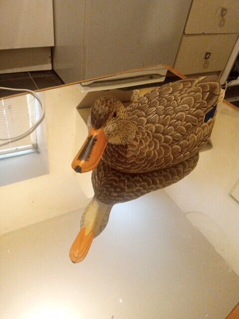 VINTAGE HERITAGE DECOYS J.B.GARTON Hand Crafted Limited Edition 17 Duck With Sig