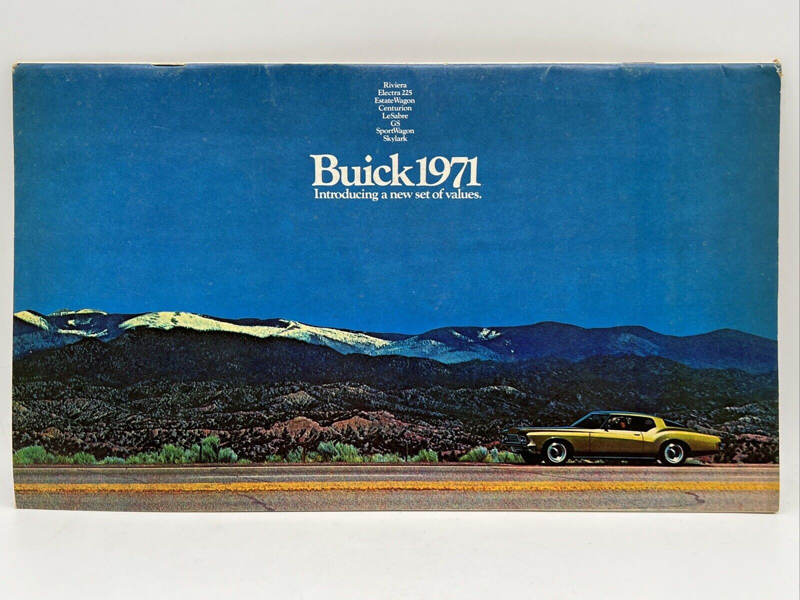 1971 BUICK ALL MODELS FULL COLOR Auto Dealer Car Sales Catalog Brochure & Specs