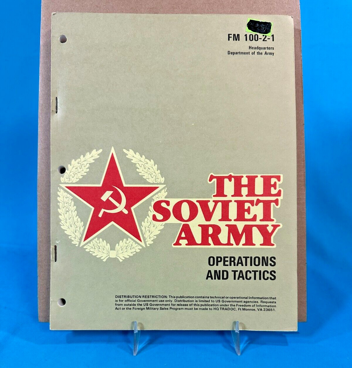 US Army FM 100-2-1 THE SOVIET ARMY OPERATIONS AND TACTICS SC/1984