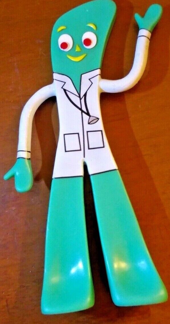 DOCTOR GUMBY: Bendable/Posable Figure-Stands on It\'s Own-Without Packaging NJC