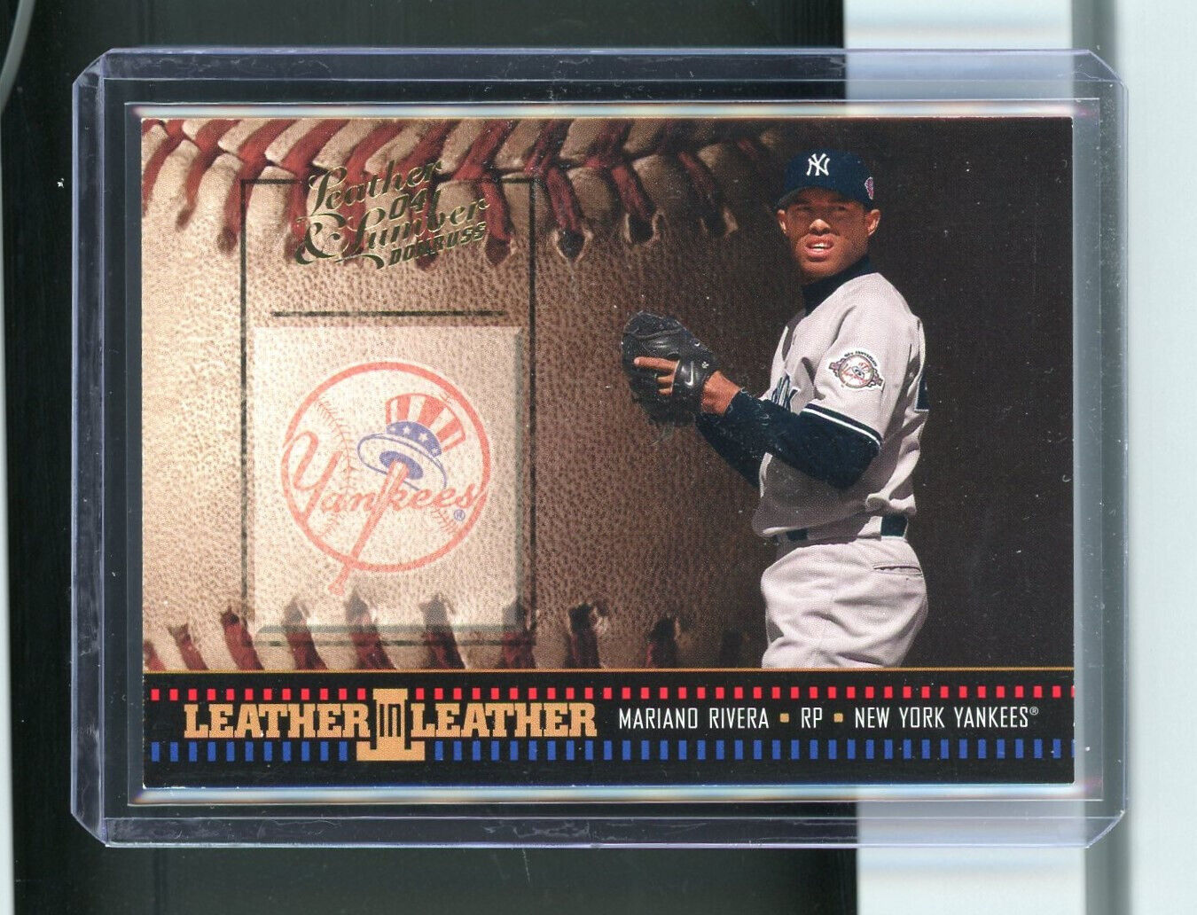 Mariano Rivera 2004 Donruss Leather & Lumber Leather in Leather 1646/2499 #LEL-9