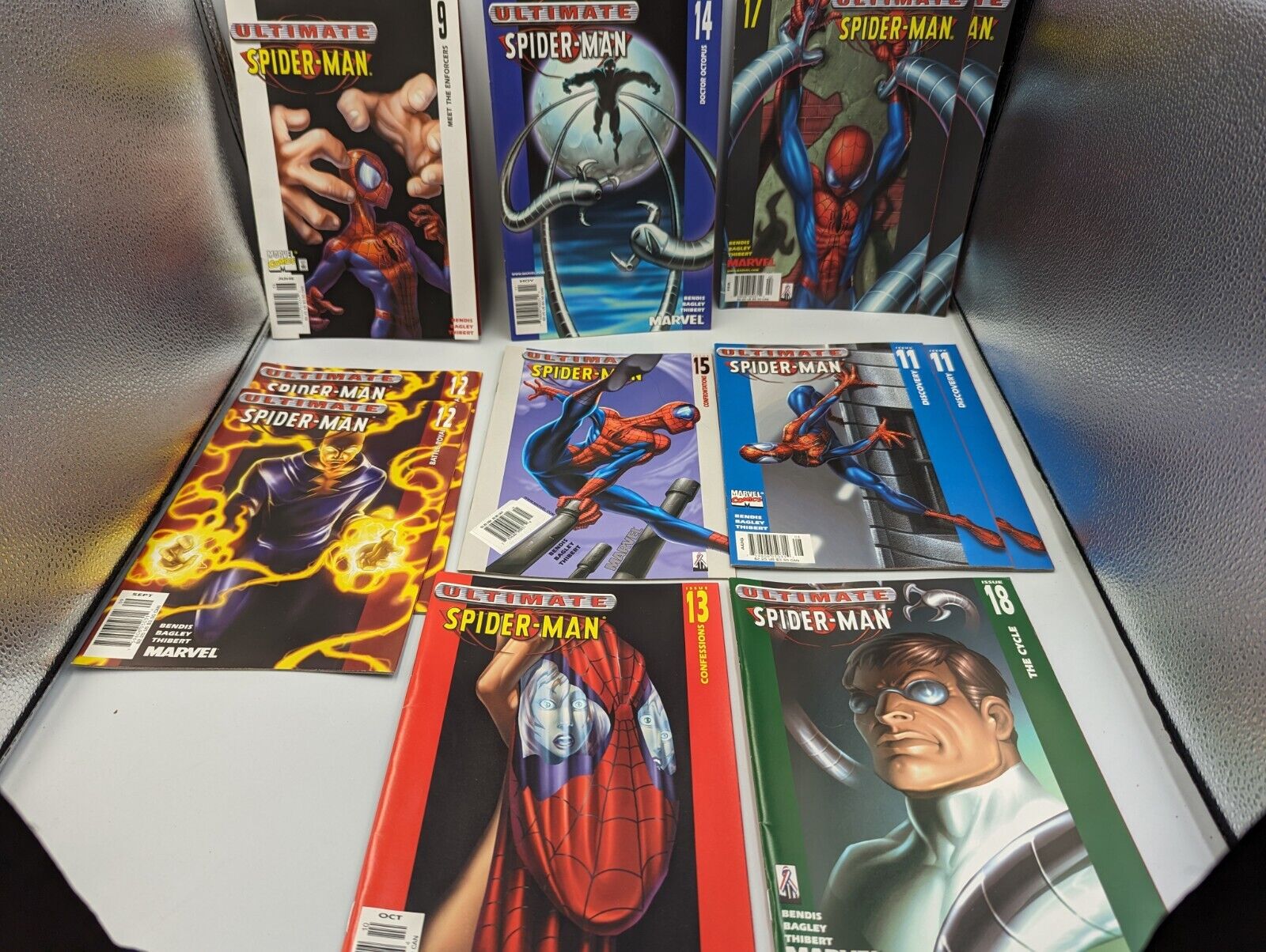 Lot 11 Ultimate Spider-Man Marvel Comics 2001-02 9 11 11 12 13 14 15 17 17 18 