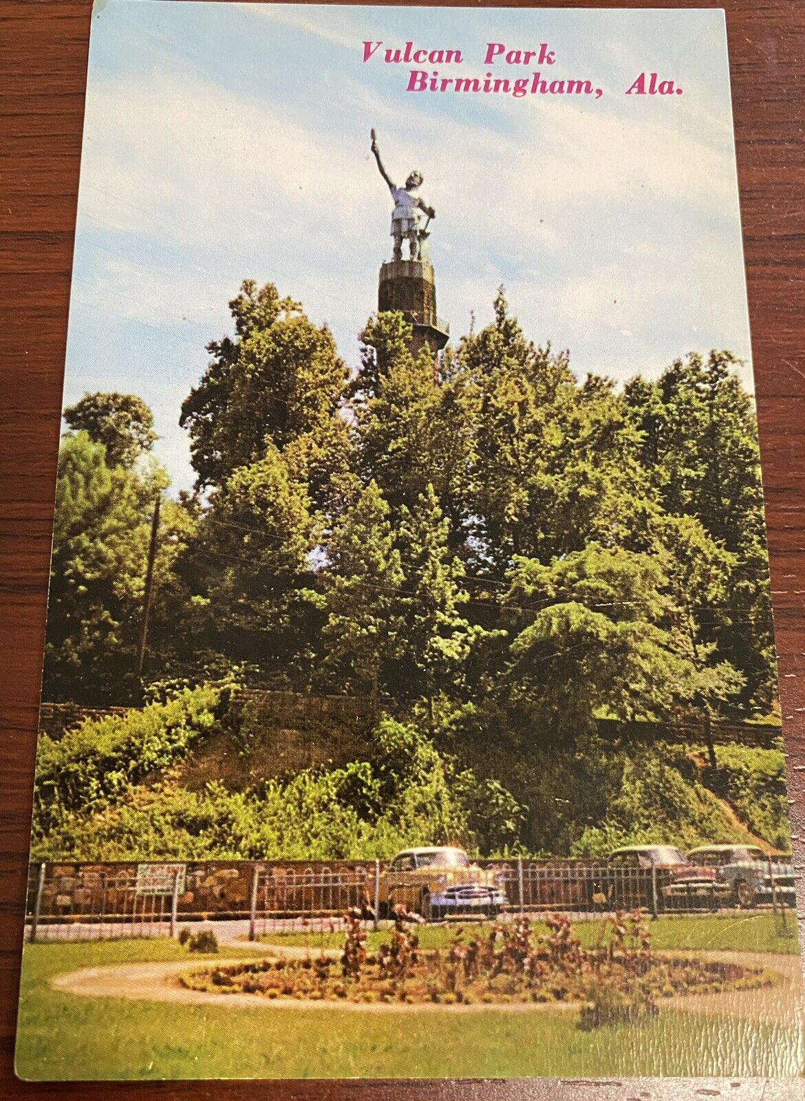 Vintage Vulcan Park Postcard Birmingham Alabama