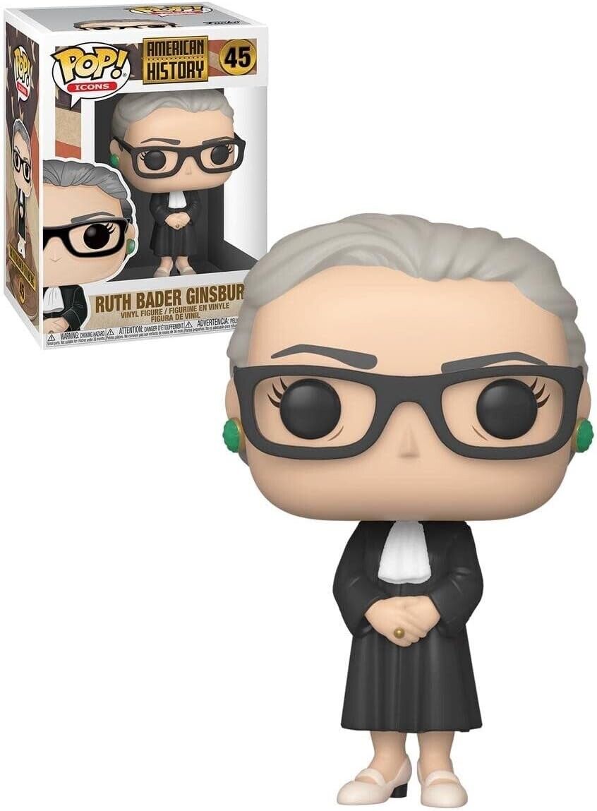FUNKO • Icons • Supreme Court Justice • RUTH BADER GINSBURG • w/Pro • Ships Free