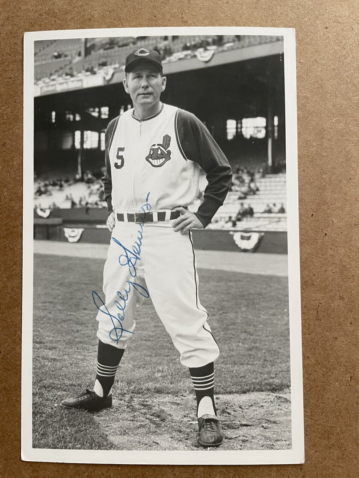 Solly Hemus Cleveland Indians Autographed Postcard