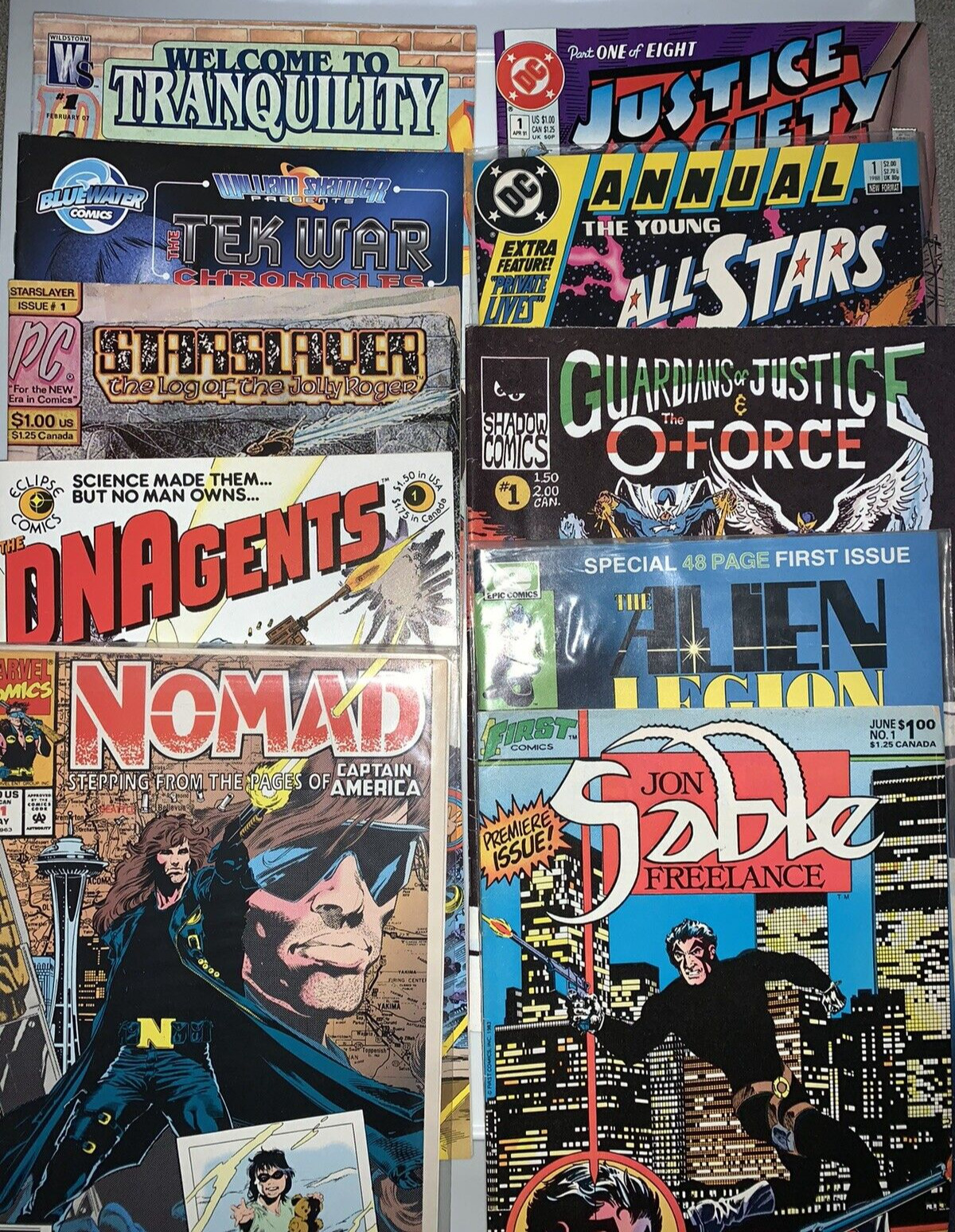 Comics collection, (mostly #1)