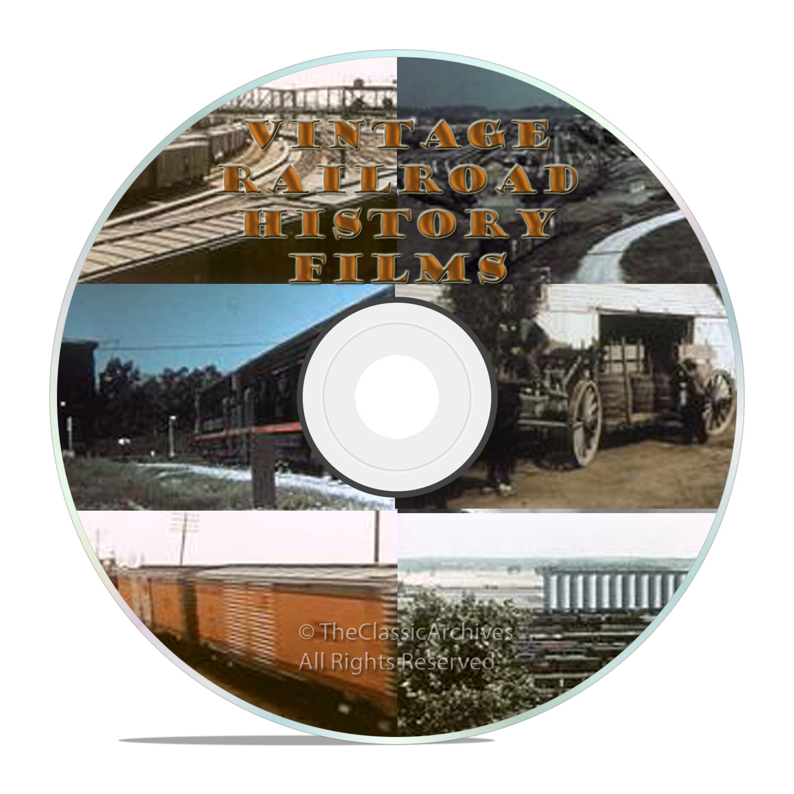 HISTORIC RAILROAD AND TRAIN BUILDING FILMS, MAINLINE U.S.A., 3 DVD'S -J15
