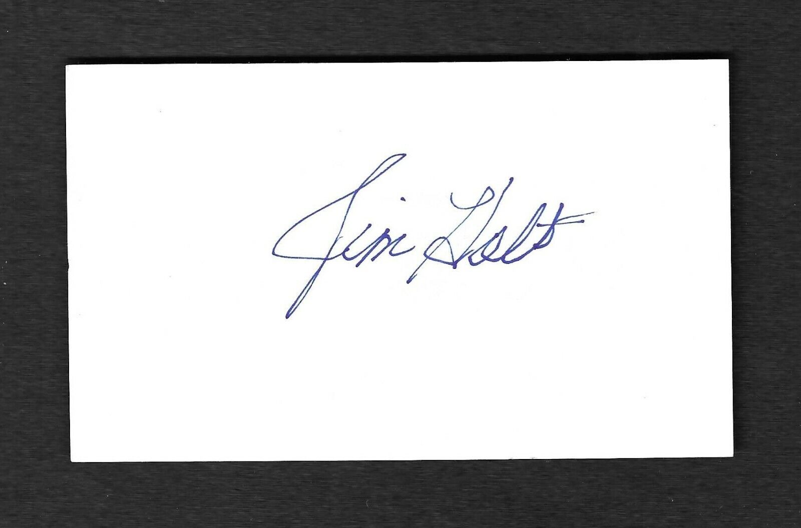 Jim Holt d. 2019 1968 Twins Oakland A's Signed Autographed 3X5 Index Card 