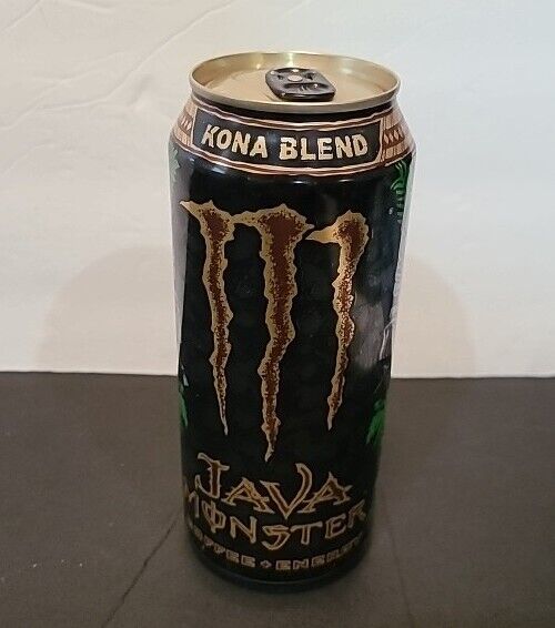 2012 Java Monster Coffee Energy Drink Kona Blend 1 Full 15oz Can New Rare.