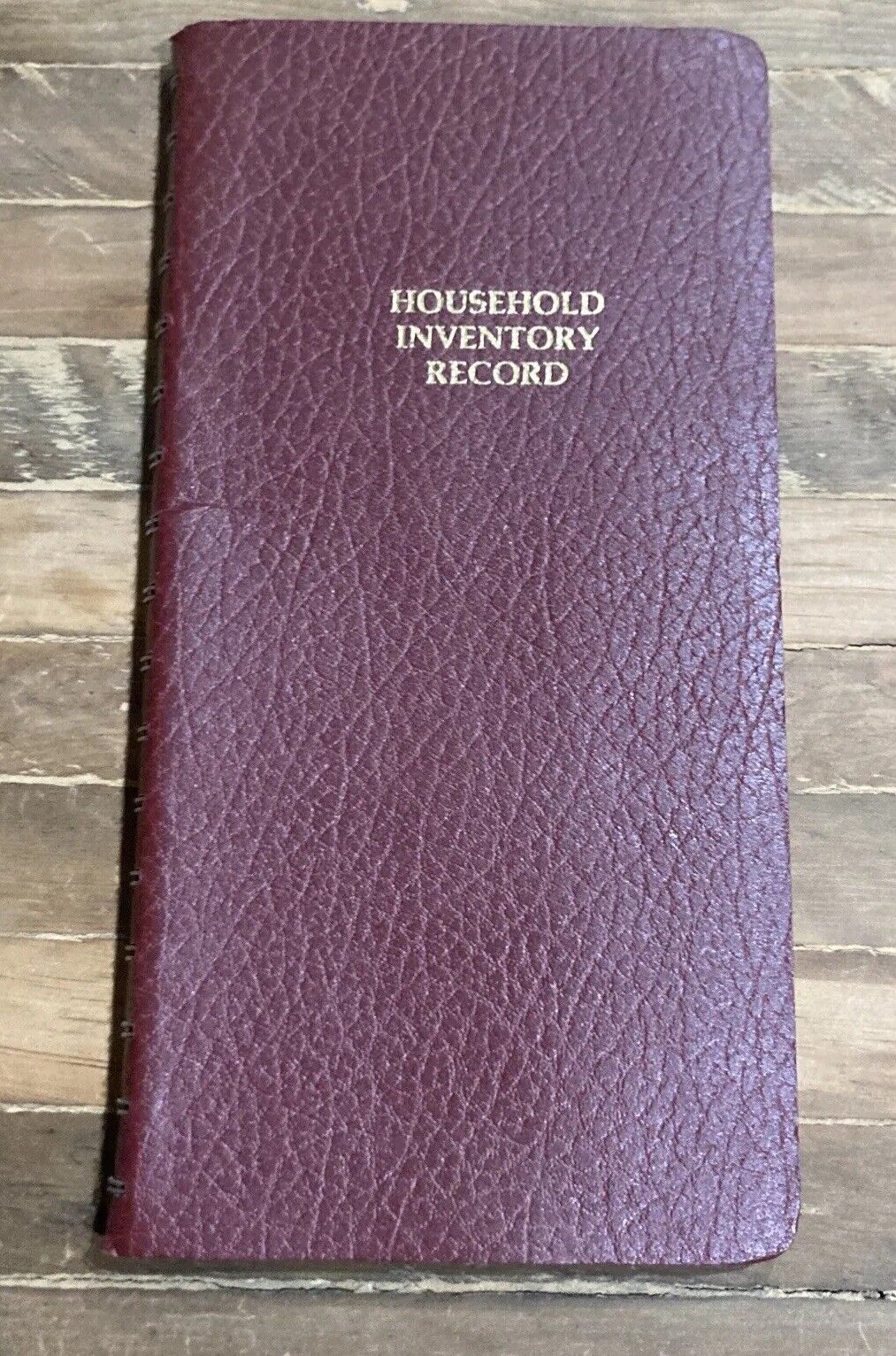 NEW 1978 AT-A-GLANCE Household Inventory Record NOS Insurance Household Picture