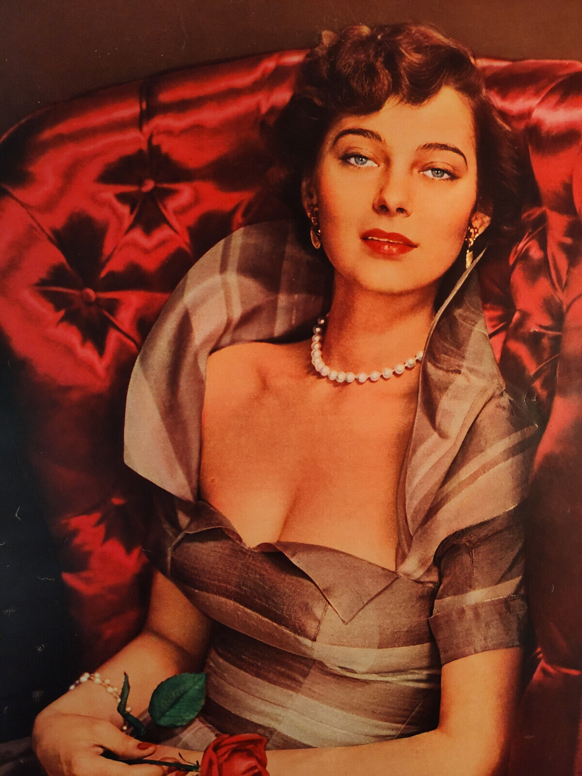 1951 Esquire Glamour Photograph Profile of MARTA TOREN Phillippe Halsman