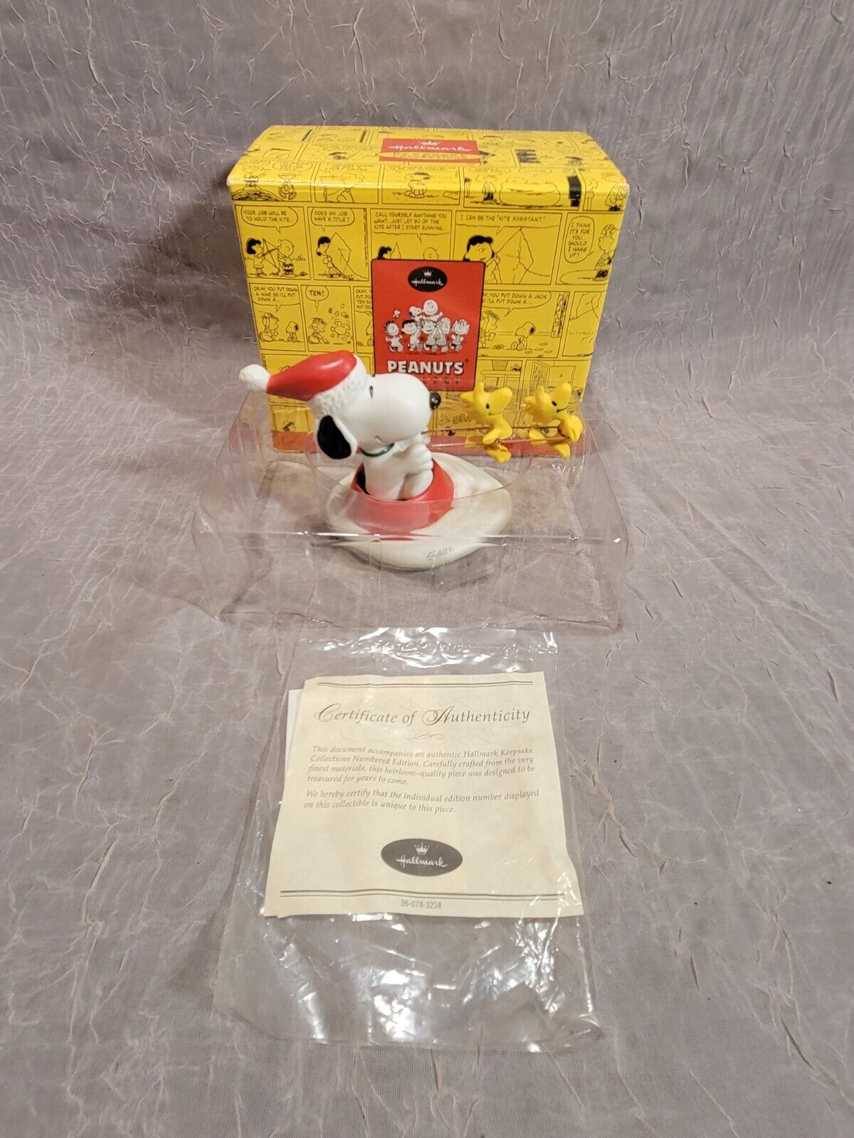 Peanuts Jolly Holiday Figure Santa Snoopy Reindeer Woodstock Hallmark Christmas