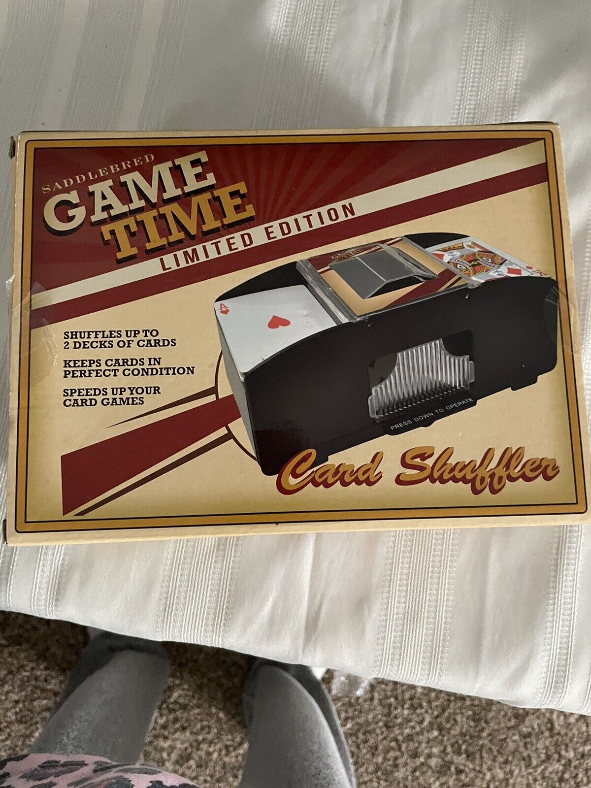 Saddlebred Game Time card shuffler Limited Edition NIB