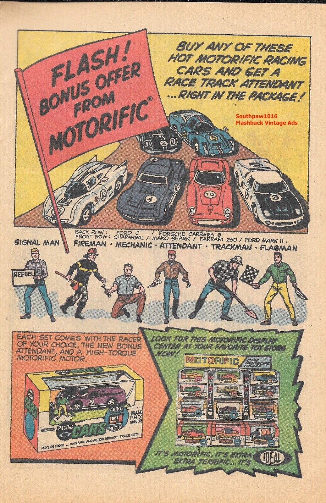 1969 Ideal Motorific Racing Cars \