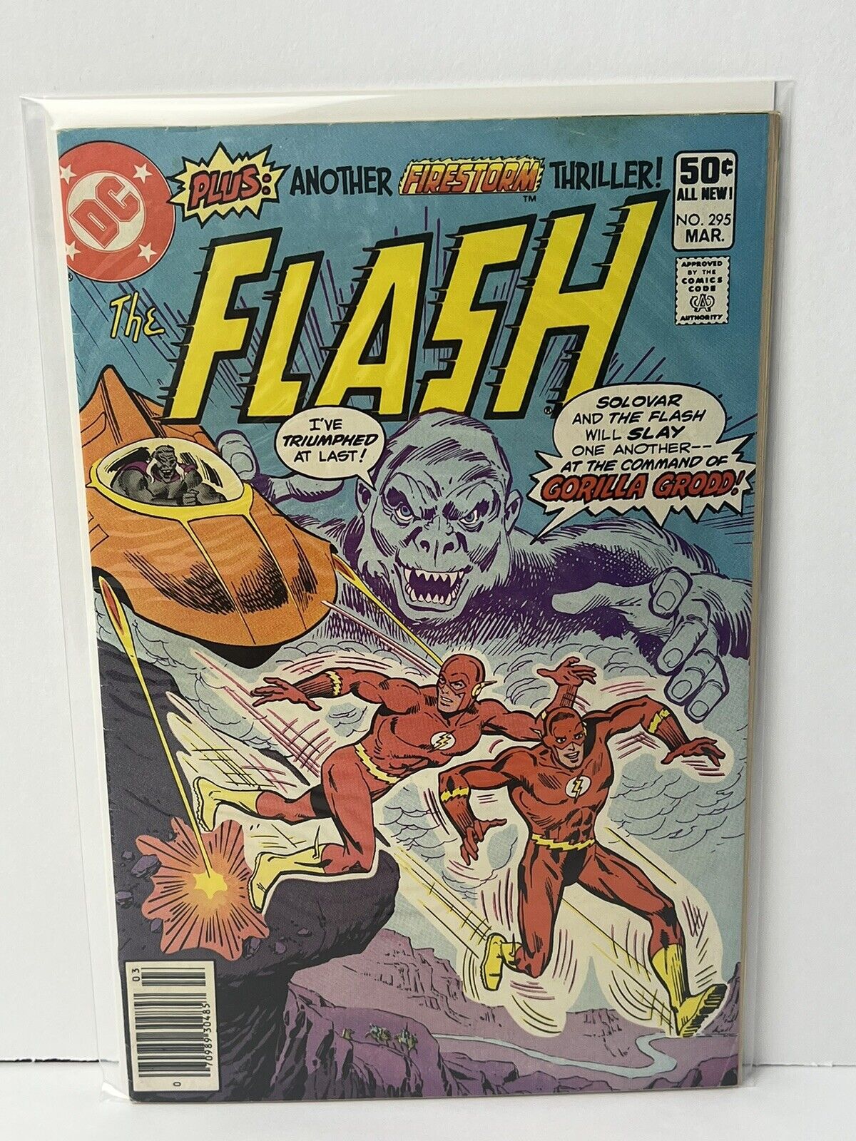 The Flash #295 DC Comics 1981 Bronze Age, Boarded Color