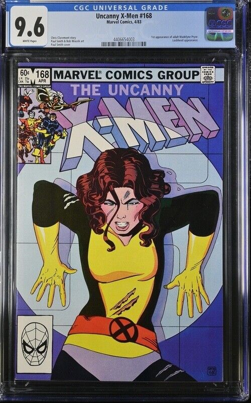 Uncanny X-Men 168 1st Madelyne Pryor Lockheed Paul Smith Cover Art CGC 9.6