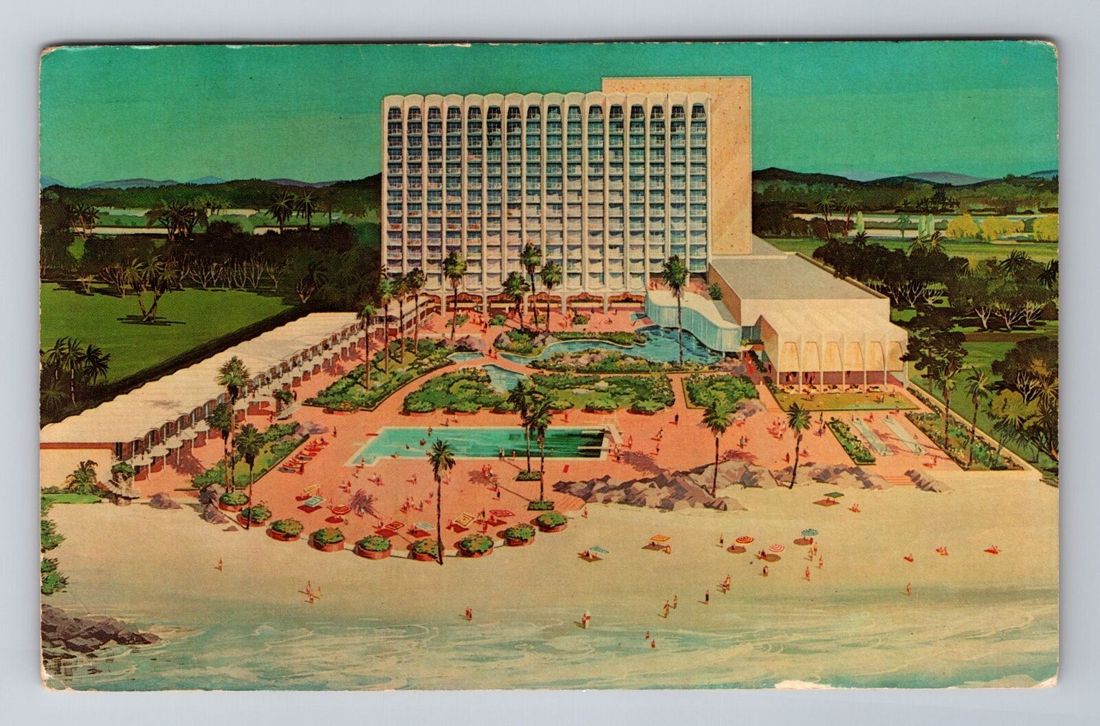 San Juan-Puerto Rico, Americana of San Juan, Advertising, c1963 Vintage Postcard