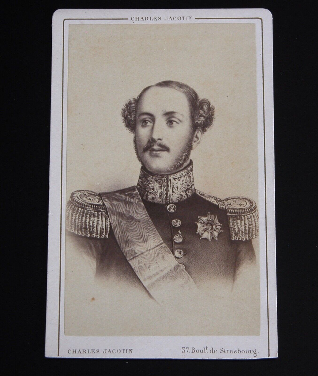 Prince Ferdinand Philippe of Orleans CDV Portrait Albumen Print Paris vtg Photo