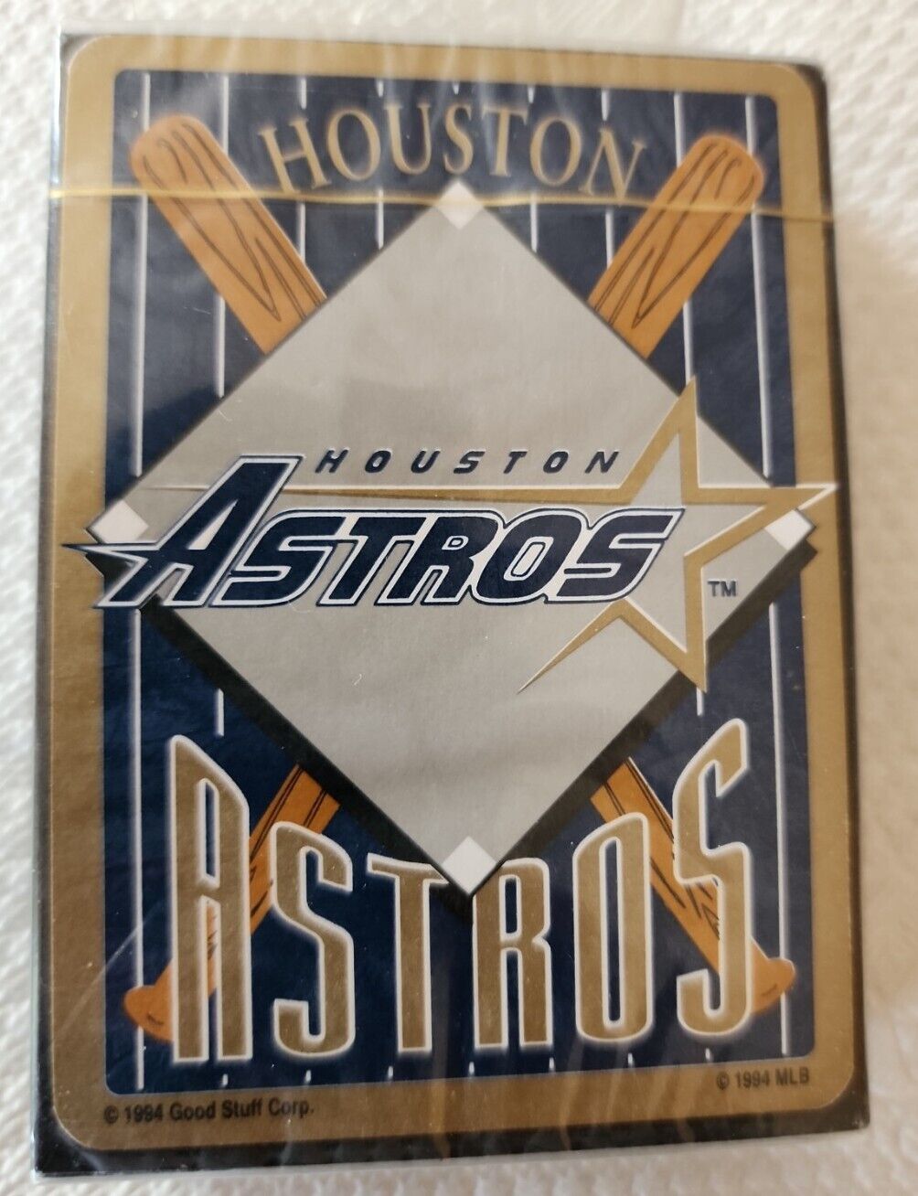Vintage 1994 Houston Astros Playing Cards Sealed Deck MLB Good Stuff Baseball TX