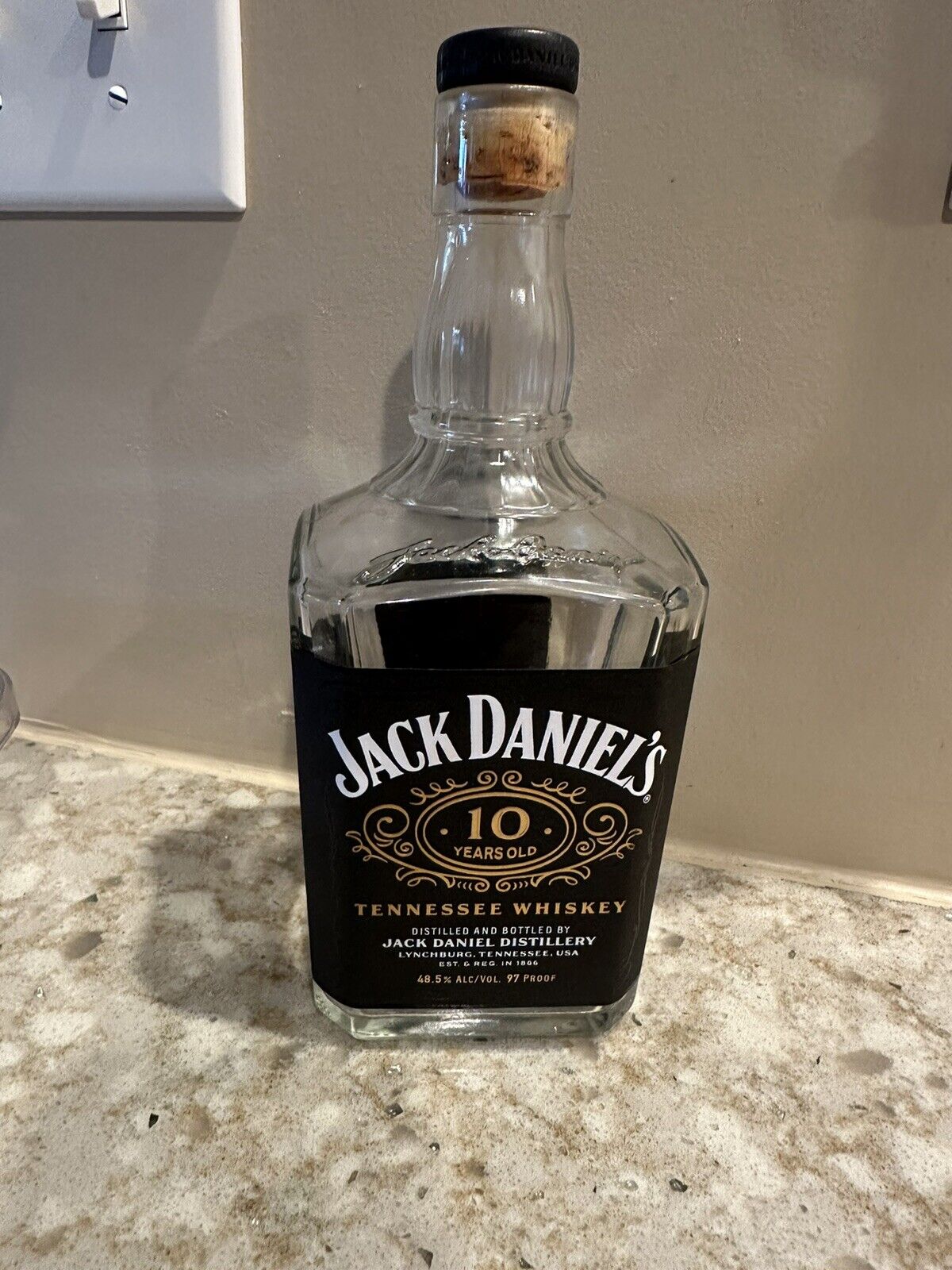 Jack Daniels 10 Year Empty Bottle