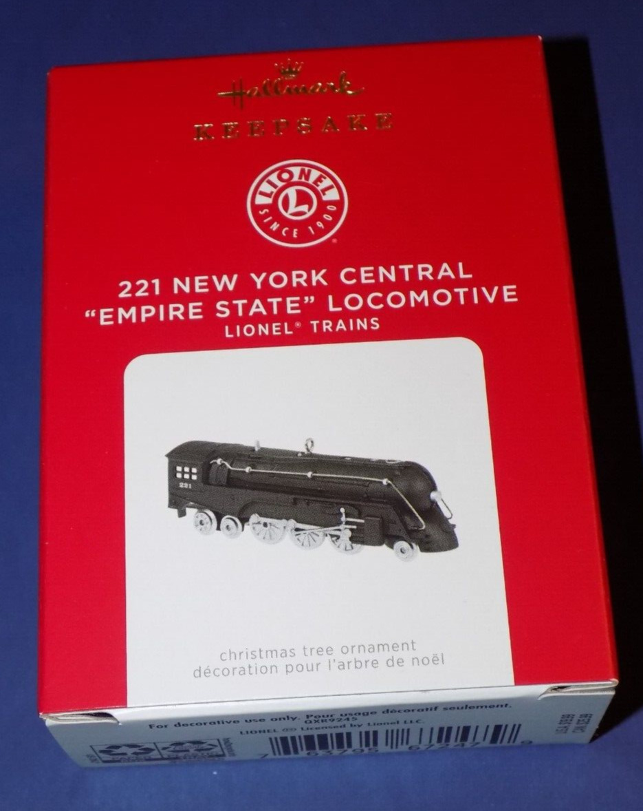 Hallmark Lionel Trains 221 New York Central Empire State Locomotive Ornament