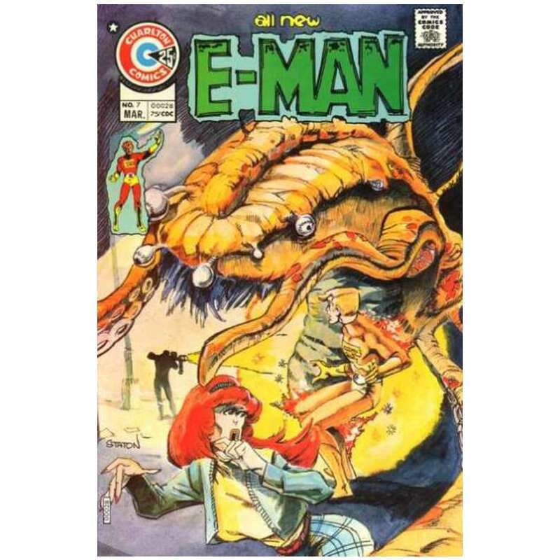 E-Man (1973 series) #7 in Very Fine minus condition. Charlton comics [e~
