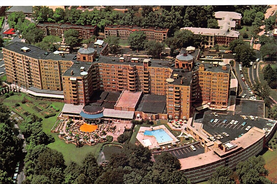 Aerial View of The Shoreham Hotel Motor Inn Washington DC Vtg Postcard CP319