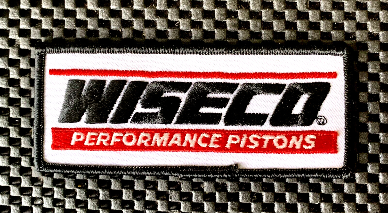 WISECO PERFORMANCE PISTONS EMBROIDERED SEW ON PATCH AUTOMOTIVE 4 3/4