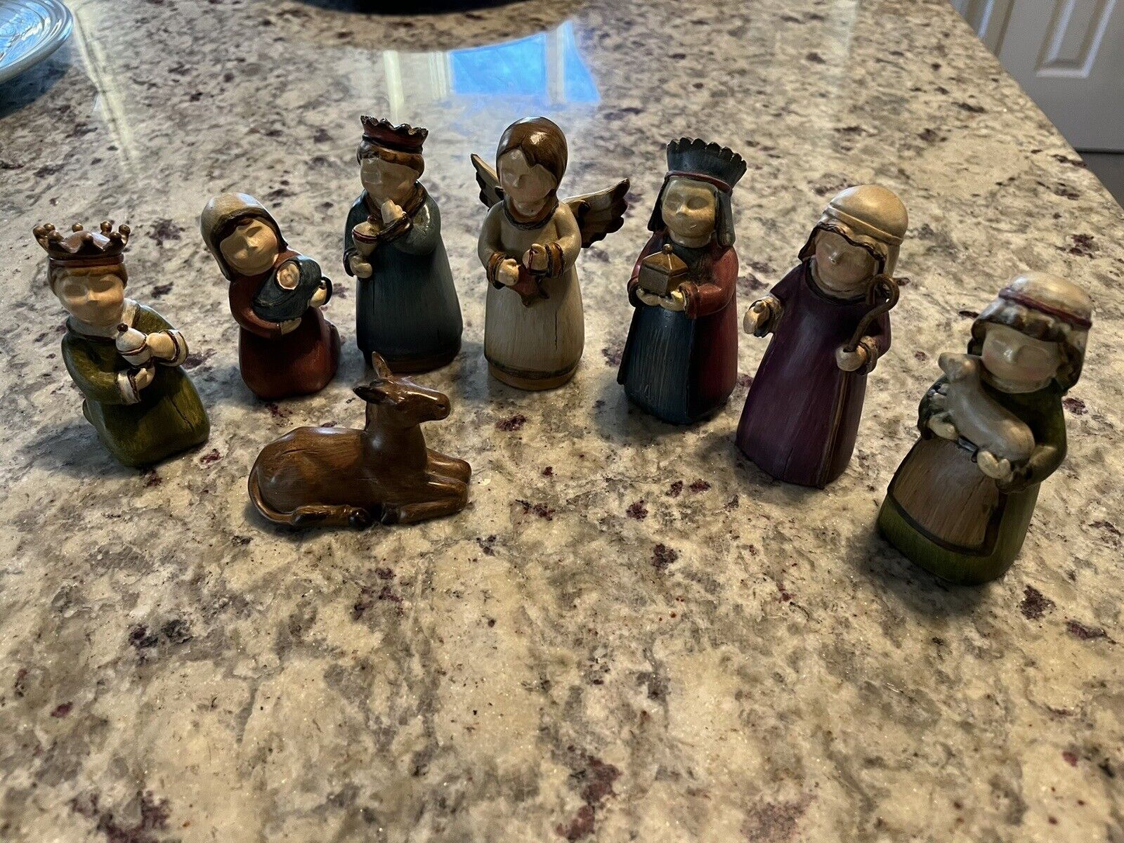 Tii Collection mini resin nativity set 8 Piece