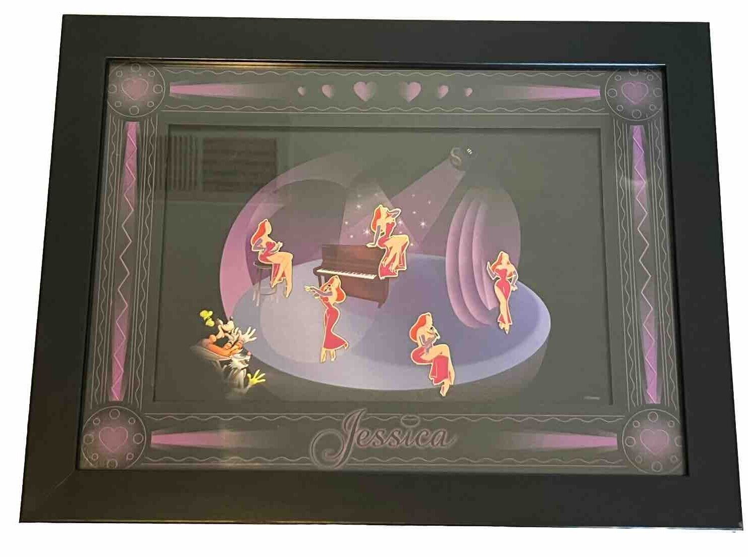 RARE Disney Pin Set Jessica Rabbit Signature Framed 5 Pin Set  Purple Piano LE
