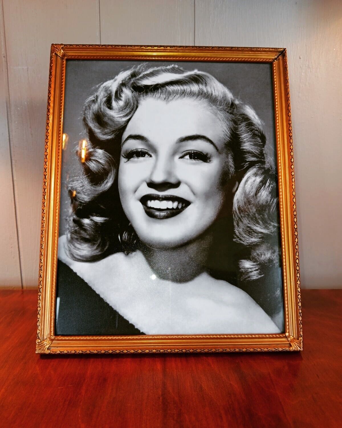 Beautiful Marilyn Monroe Framed Black And White 8 X 10