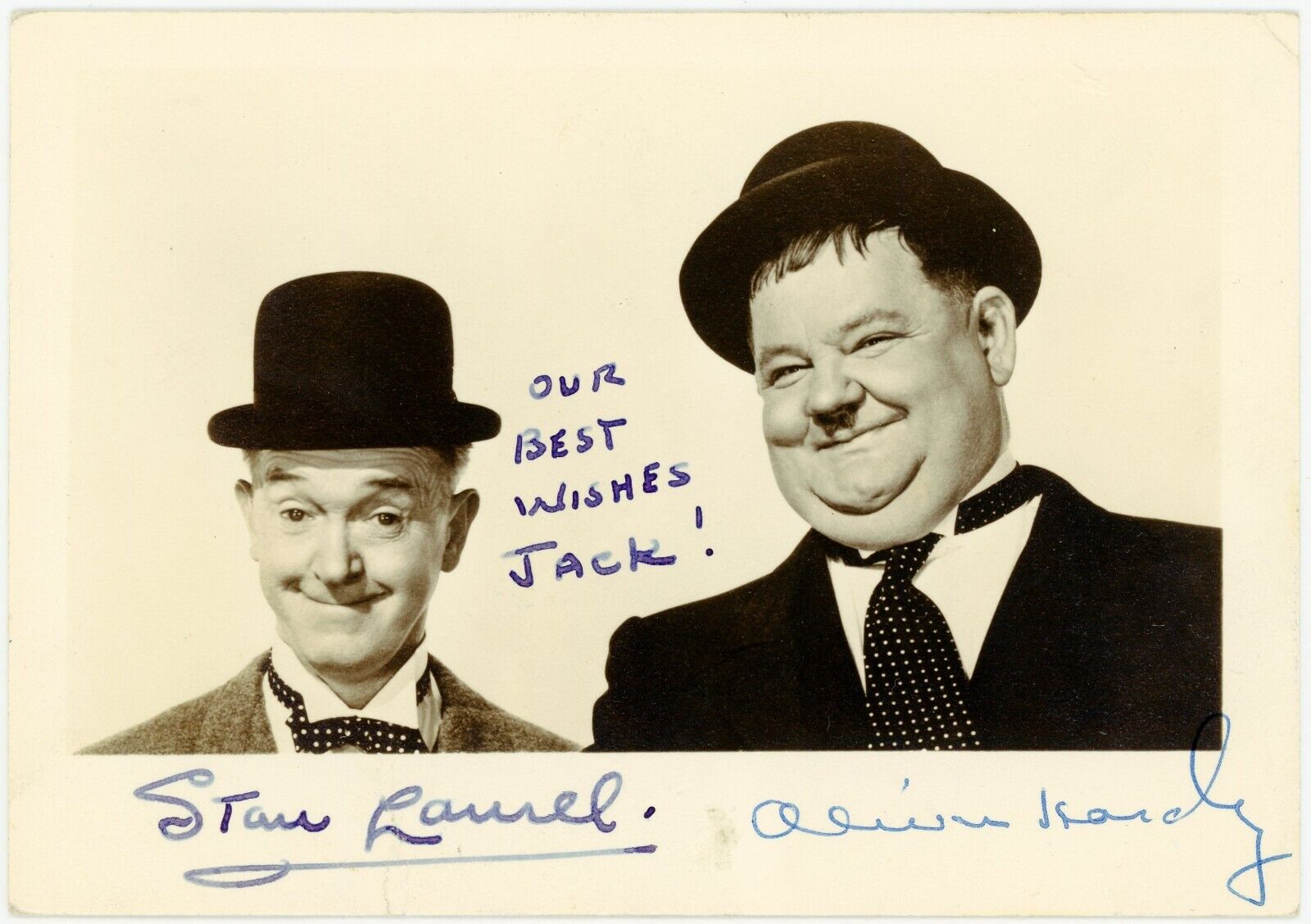 Oliver Hardy & Stan Laurel ~ Signed Autographed Vintage Photograph ~ JSA LOA