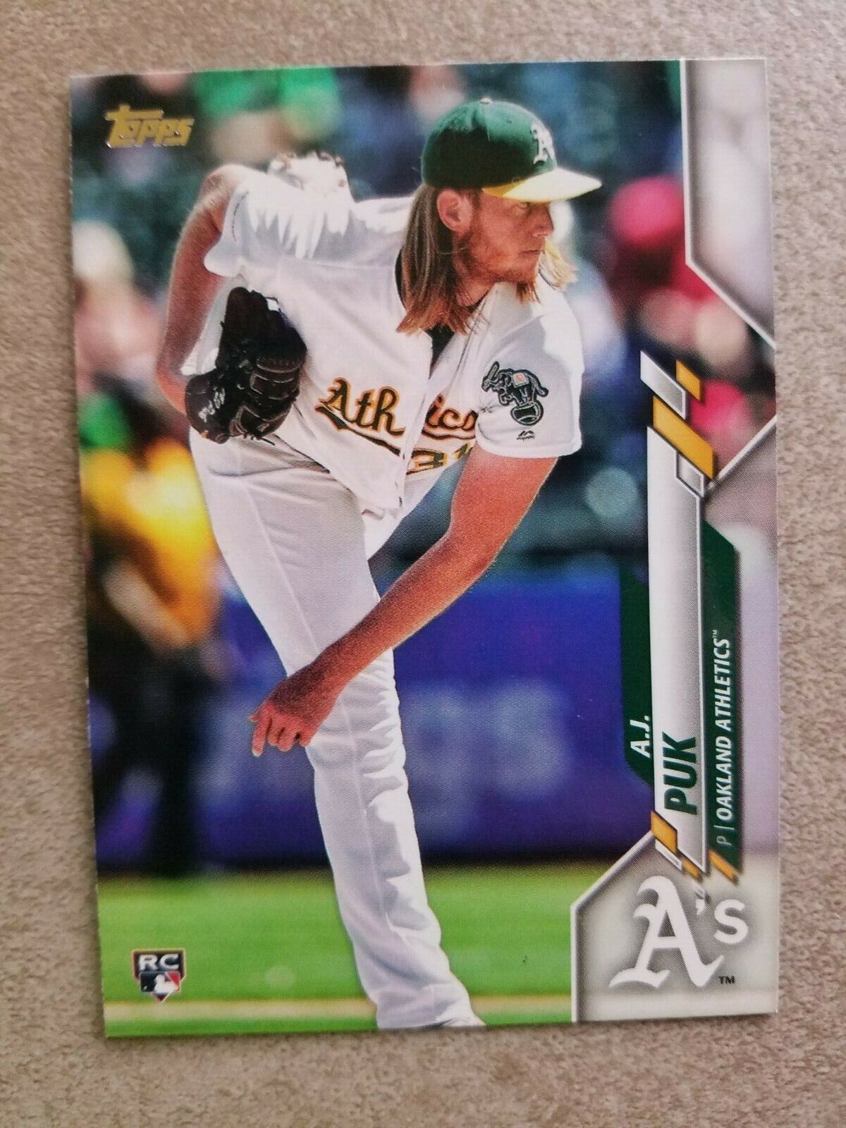 2020 Topps #251 A.J. Puk RC Rookie Card