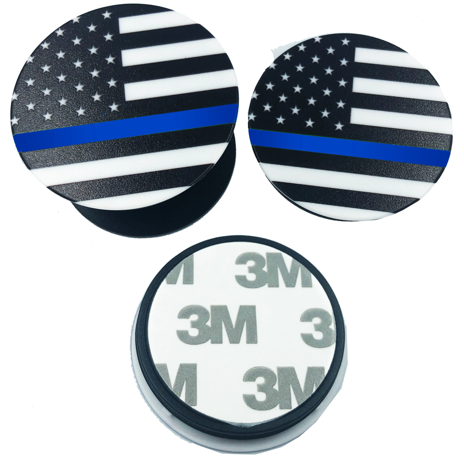 Thin Blue Line pop open cell phone holder iphone android ipad smart phone police