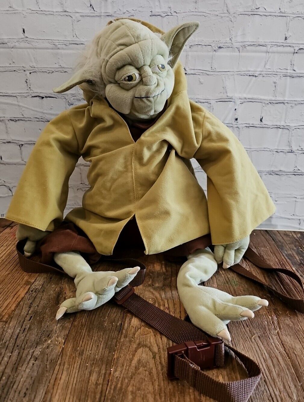 Star Wars Disney Rare Yoda Backpack Plush Lucas Film Jedi Master 24 Inches GUC
