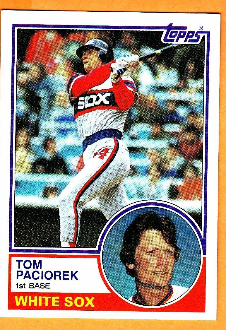 TOM PACIOREK(CHICAGO WHITE SOX)1983 TOPPS BASEBALL CARD