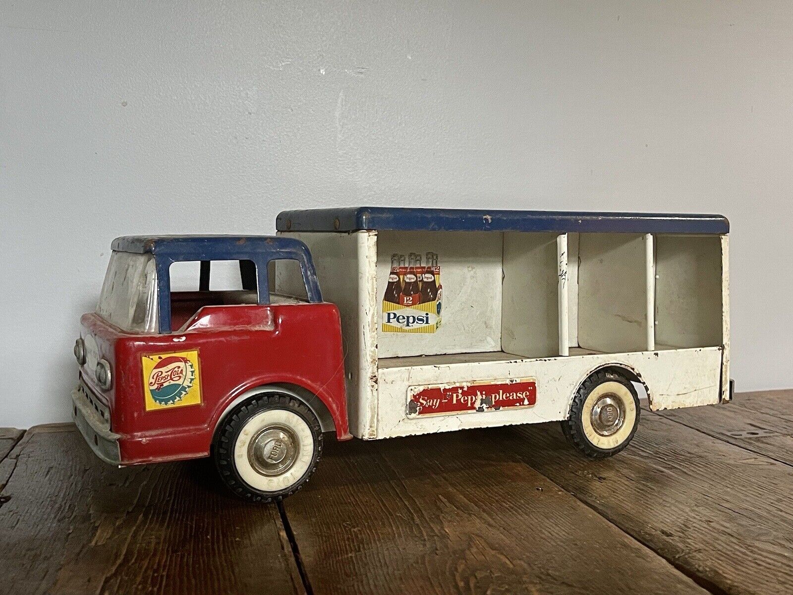 Vintage Nylint Toy Pepsi Truck Soda Advertising Rare 1950s-60s