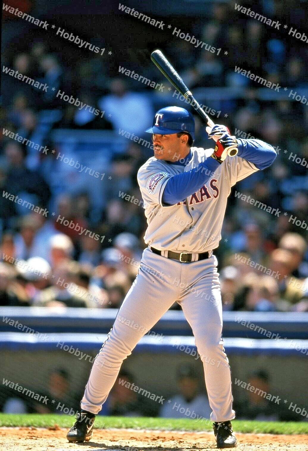 Rafael Palmiero TEXAS RANGERS 1989 MLB Baseball Original 35mm Photo Slide
