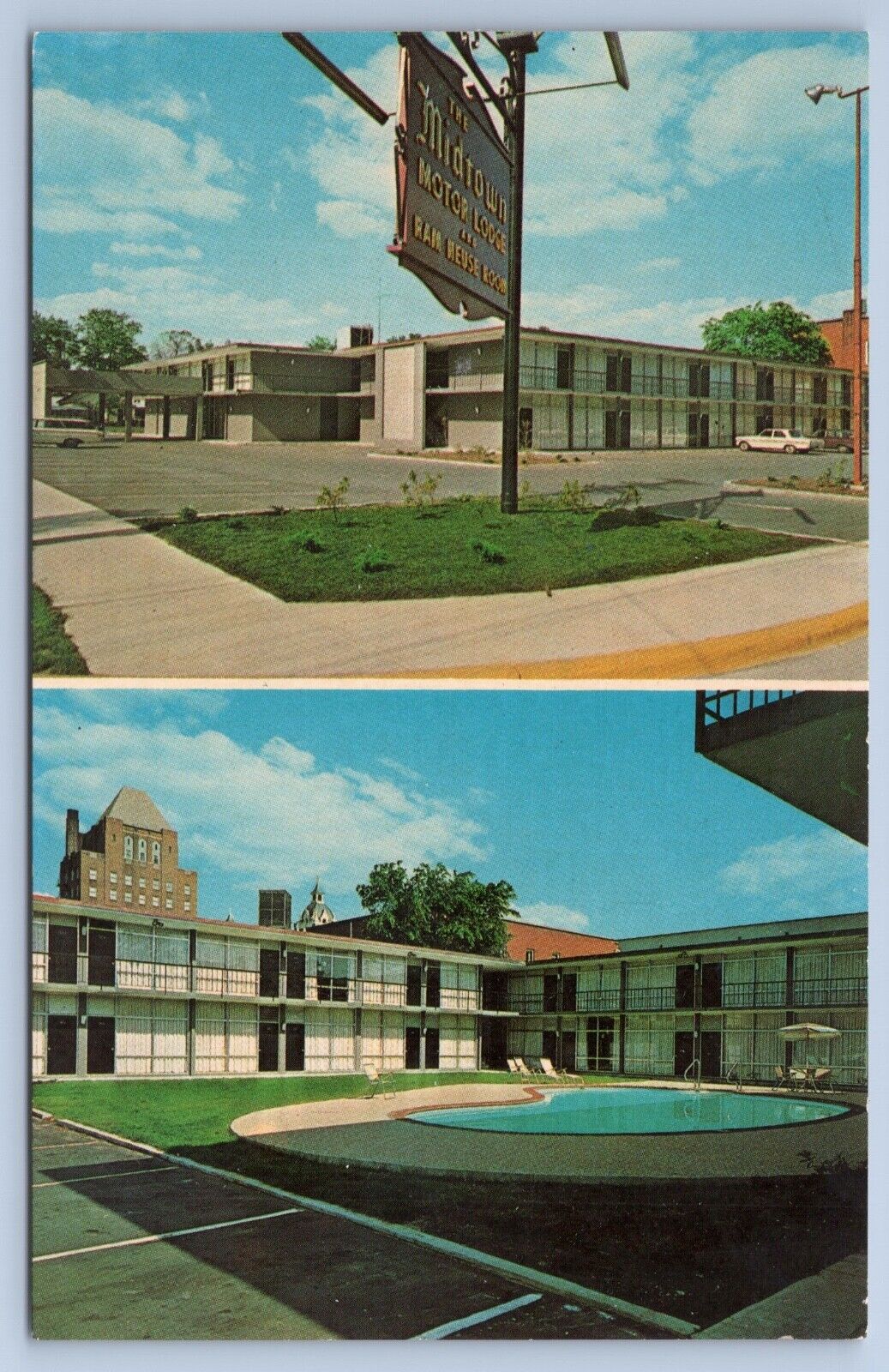 Postcard Kinston NC North Carolina Midtown Motor Lodge Motel NOW Mother Earth