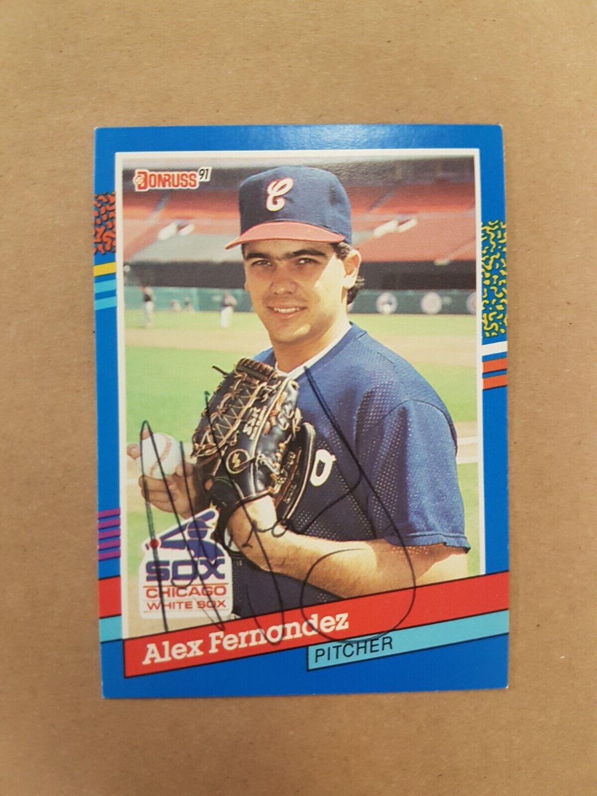Alex Fernandez Autograph Photo SPORTS signed Baseball card MLB 1990