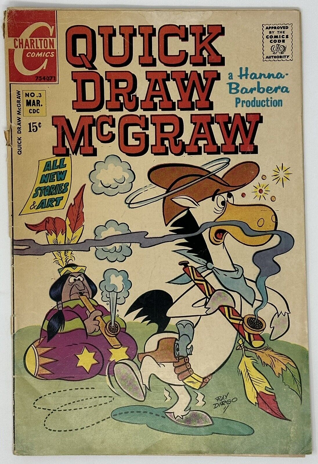 Hanna-Barbera Quick Draw McGraw Vintage Charlton Comics Vol. 2 #3 March 1971
