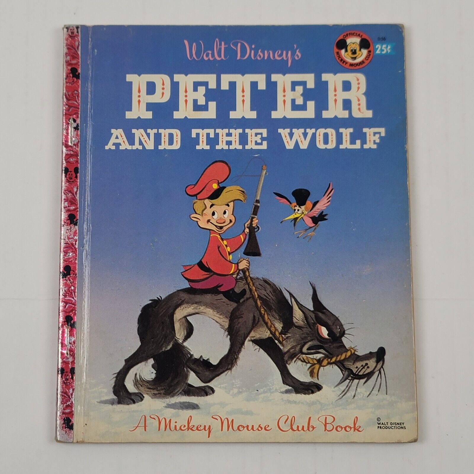 Vintage Walt Disneys Peter And The Wolf Mickey Mouse Club Childrens Book 1946-47
