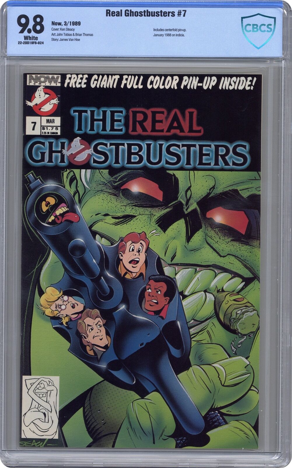 Real Ghostbusters #7 CBCS 9.8 1989 22-2DD19F6-024