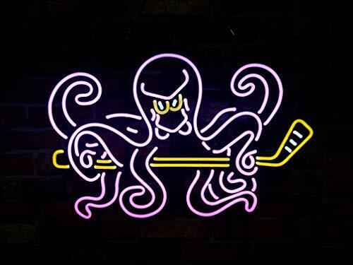 New Detroit Red Wings Octopus Hockey Neon Light Sign 24