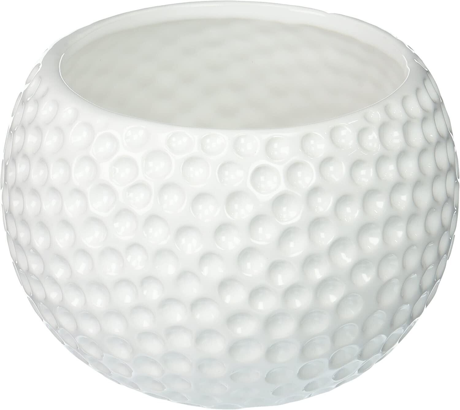 Large Ceramic Golf Ball Container - Use as a Planter, Candy Dish or Gift Basket