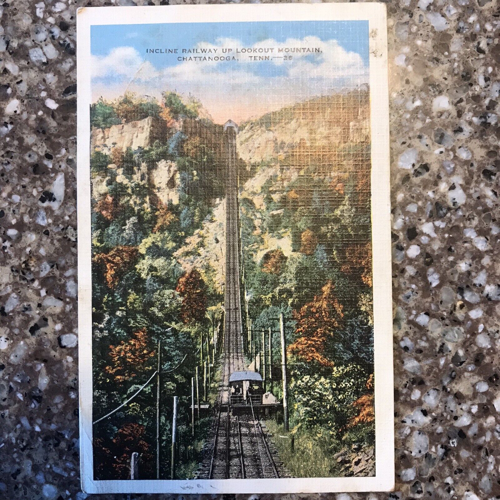 Vintage 1930\'s The Incline Railway Chattanooga TN Tennessee Postcard