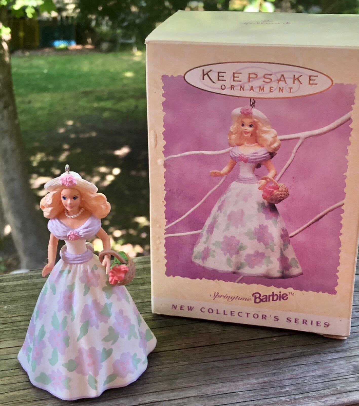 Springtime Barbie Hallmark Keepsake Xmas Ornament 1995 Collector\'s Series NIB